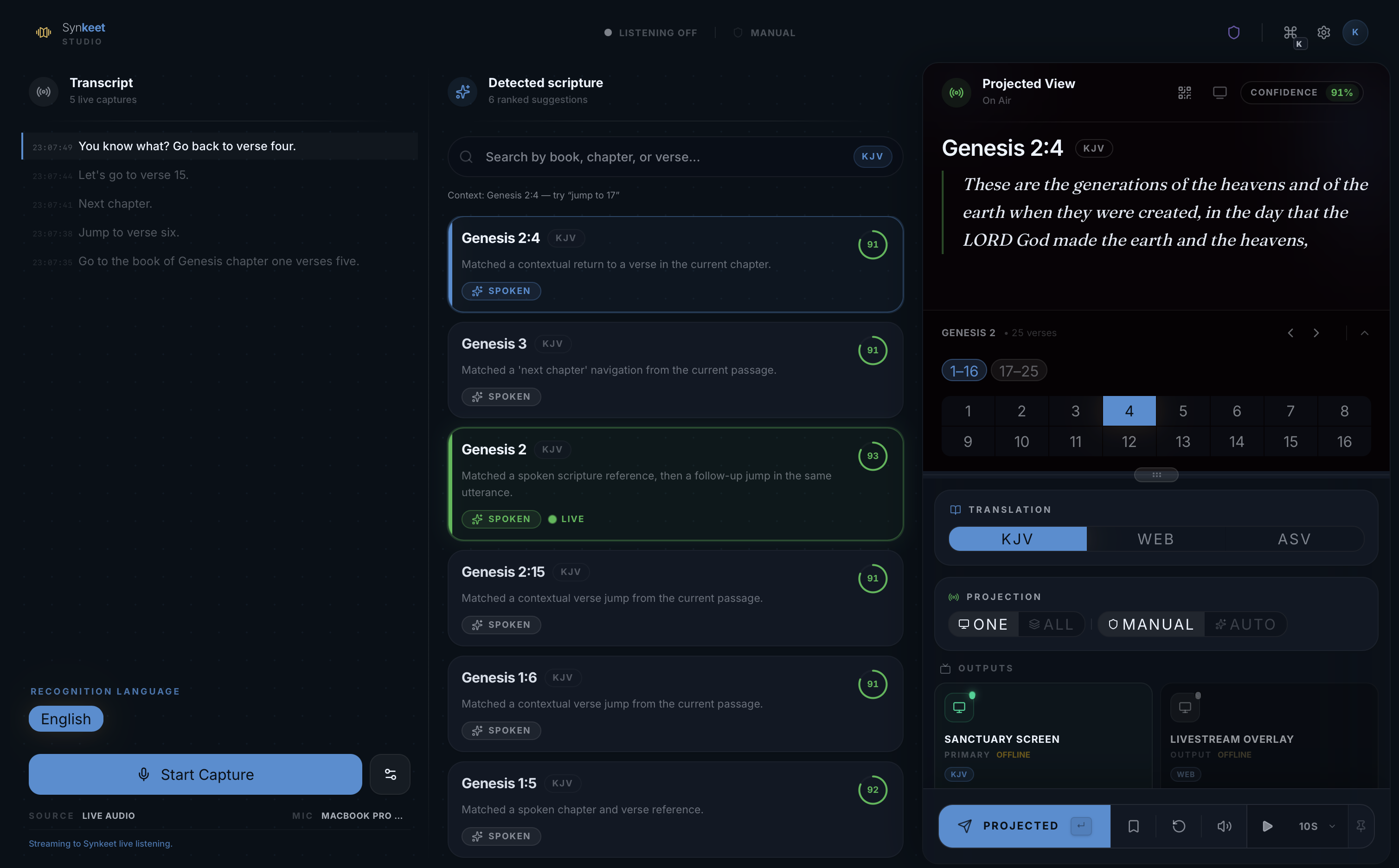 Synkeet — Sapphire theme